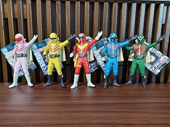 バンダイ　ソフビ魂ゴレンジャー5体セット Amazon.co.jp: 秘密戦隊ゴレンジャー フィギュア 5体セット